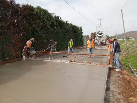 Pavimentación en concreto